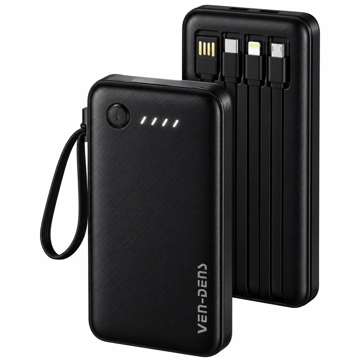 VEN-DENS 20000mAh Power Bank (4-in-1 কেবলসহ)